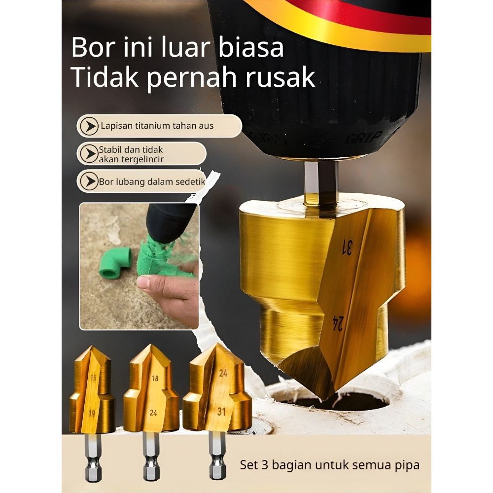 1 Detik Buat Lubang HFH Bor Bertingkat PPR Kualitas Jerman / Bor Cepat / Alat Bor Multifungsi / Dril