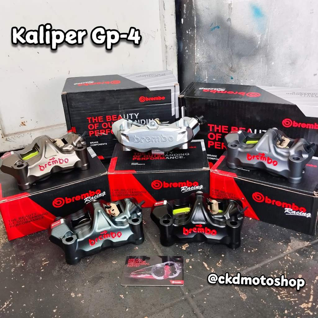 Kaliper Brembo 4 Piston GP4 GP4RX Full Cnc Set Pangkon Kaliper Brembo cnc