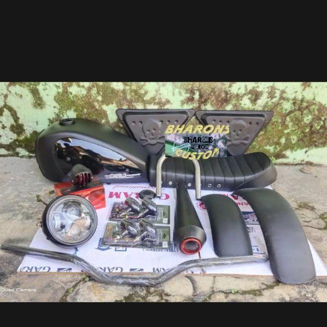 [GM] SEPAKET BODY CUSTOM JAPSTYLE SCRAMBLER PNP THUNDER BISON GL CB TIGER MEGAPRO MOTOR CUSTOM Paket