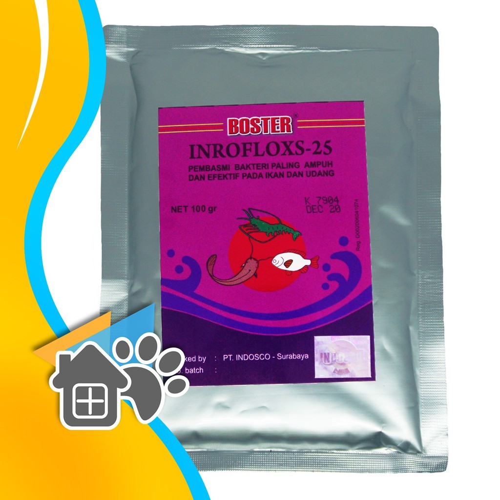 Boster Inrofloxs 25 Antibiotik Ikan Enrofloxacin ap