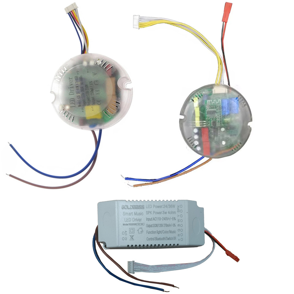 Smart LED driver with Bluetooth Speaker APP Remote Control 36W RGBW mmable use Ceiling light power s