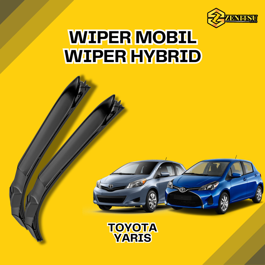 Wiper Mobil Toyota Yaris & Yaris Bakpao Hybrid Premium Blade Karet