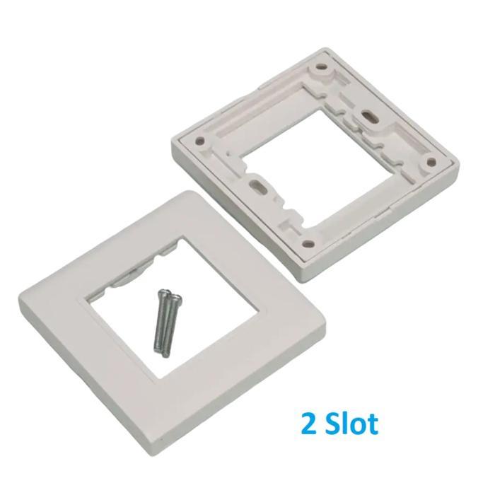 Faceplate 2 Port Modular HDMI VGA RCA USB RJ45 RJ11 Good Quality - Faceplate 2 Slot
