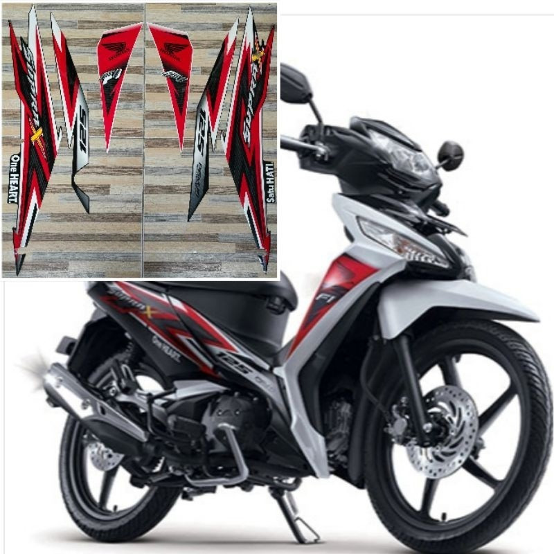 striping original Honda Supra x 125 fi tahun 2014 2015