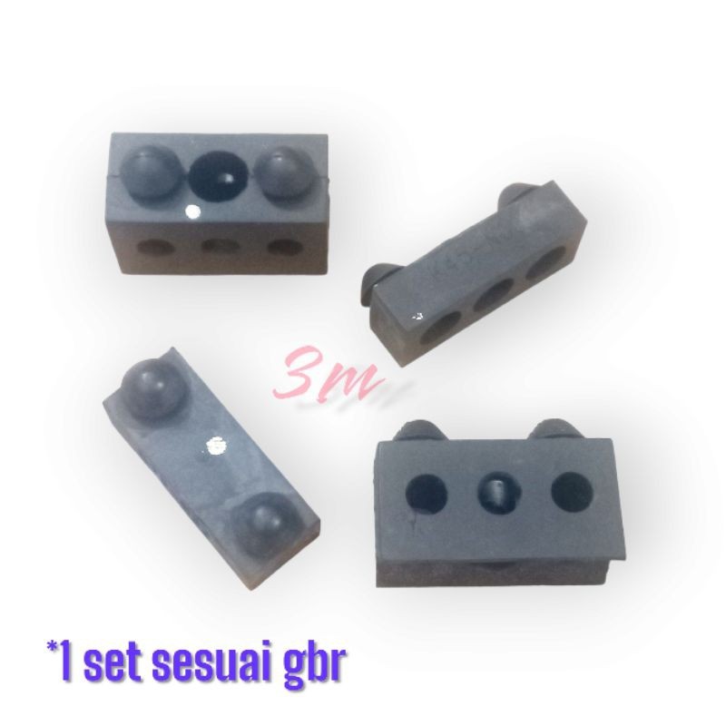 1 Set Karet Bantalan Ganjalan Jok Tiger 2000 Original Non Packing