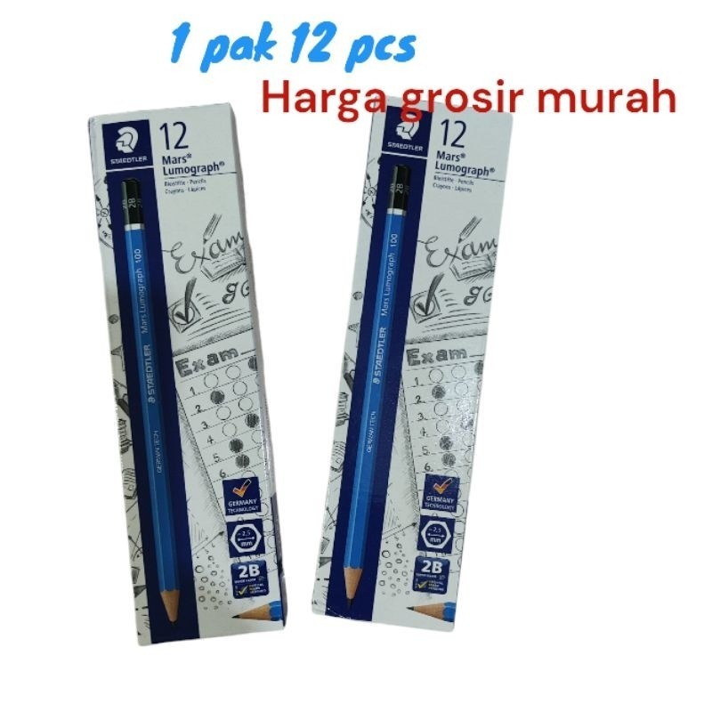 [Harga grosir] pensil 2B staedtler 1 pak 12 pcs