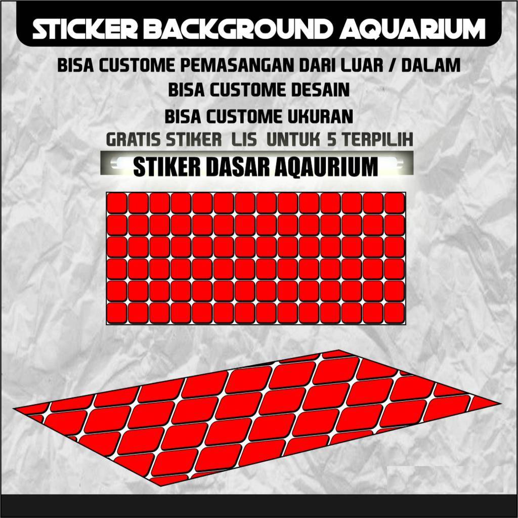 sticker wallpaper background aquarium stiker aquarium stiker kaca akuarium belakang NEW tema DASAR K