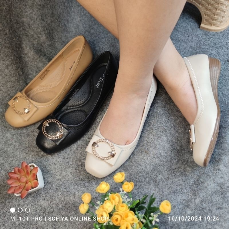 SOFIYA ORI 8075 3 SEPATU WANITA IMPORT / FLAT SHOES 2CM / FLATSHOE / FLATSHOES / BALET