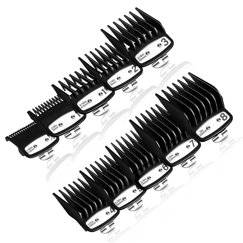 10 pcs set Professional standard Clipper Attachments Guard Guide Combs Compatible with most Wahl Hai