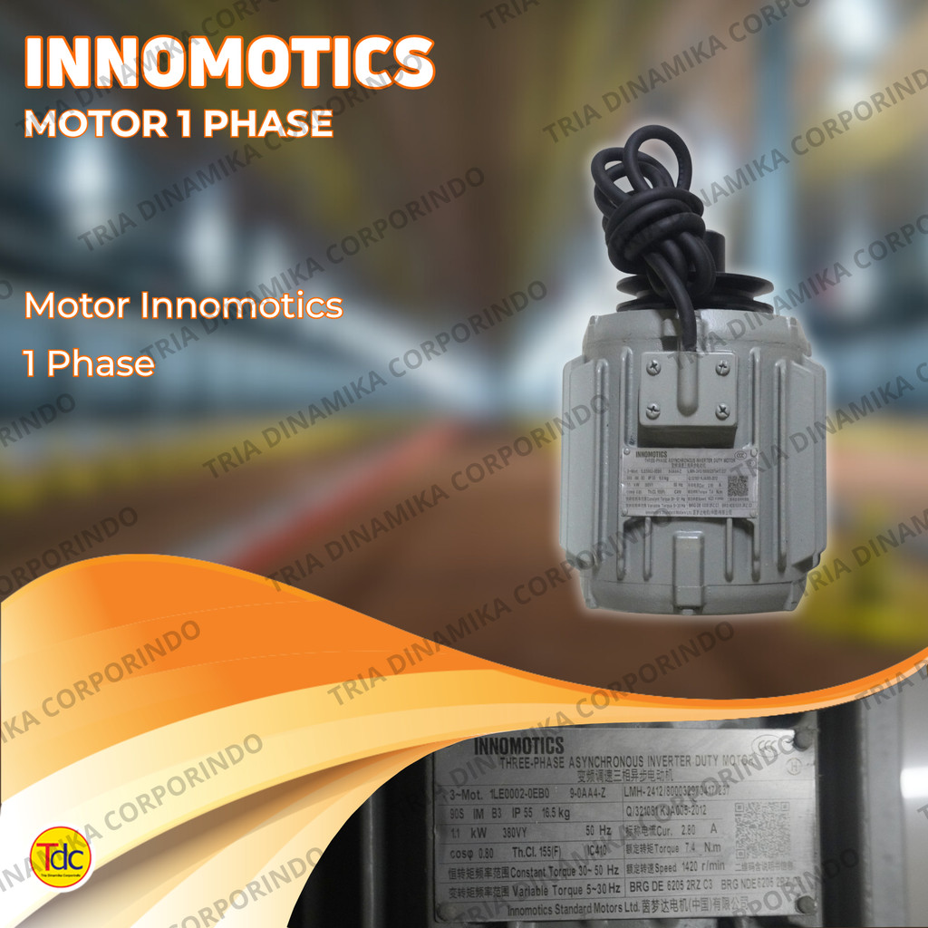 Dinamo Inomotics 3 Phase 1.1 KW  Motor Siemens Untuk Box Fan 50 Inch