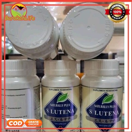 Slutena Suplemen Kesehatan Mata Suplemen Perawatan Mata S Lutena 100 SOFT GELL HITAM S LUTENA Natura