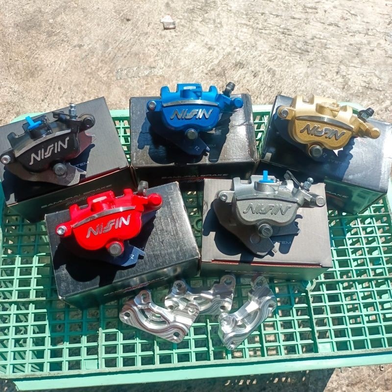 Kaliper set breket CNC disc 260mm PNP Fizr, jupiter z, vega r lama Caliper Brake Depan n1s1n 2p 2pis