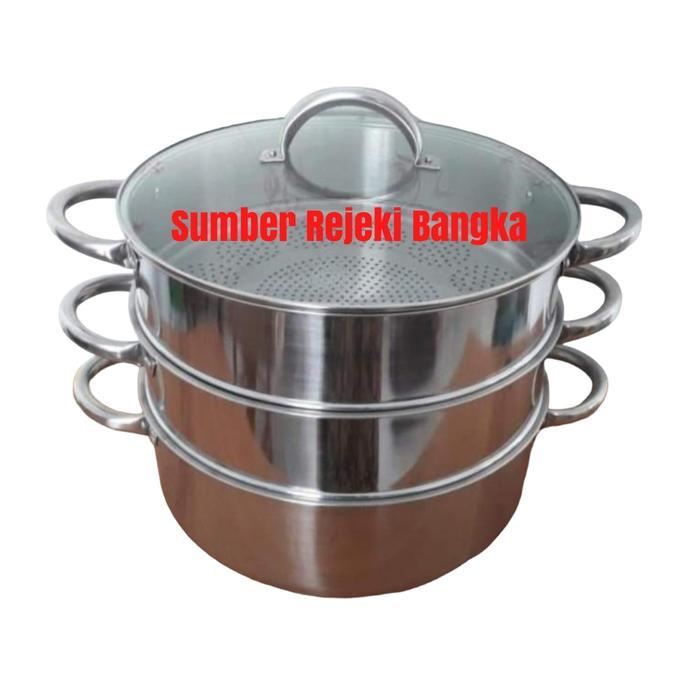 SUPRA PANCI STEAMER / PANCI KUKUS 40 CM 3 SUSUN