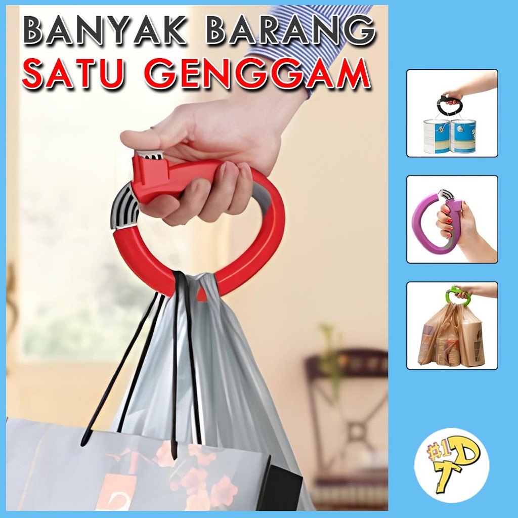ODT Pegangan Kantong Plastik One Trip Grip Serbaguna /Pegangan Pembawa Tas Kantong Plastik Belanja /
