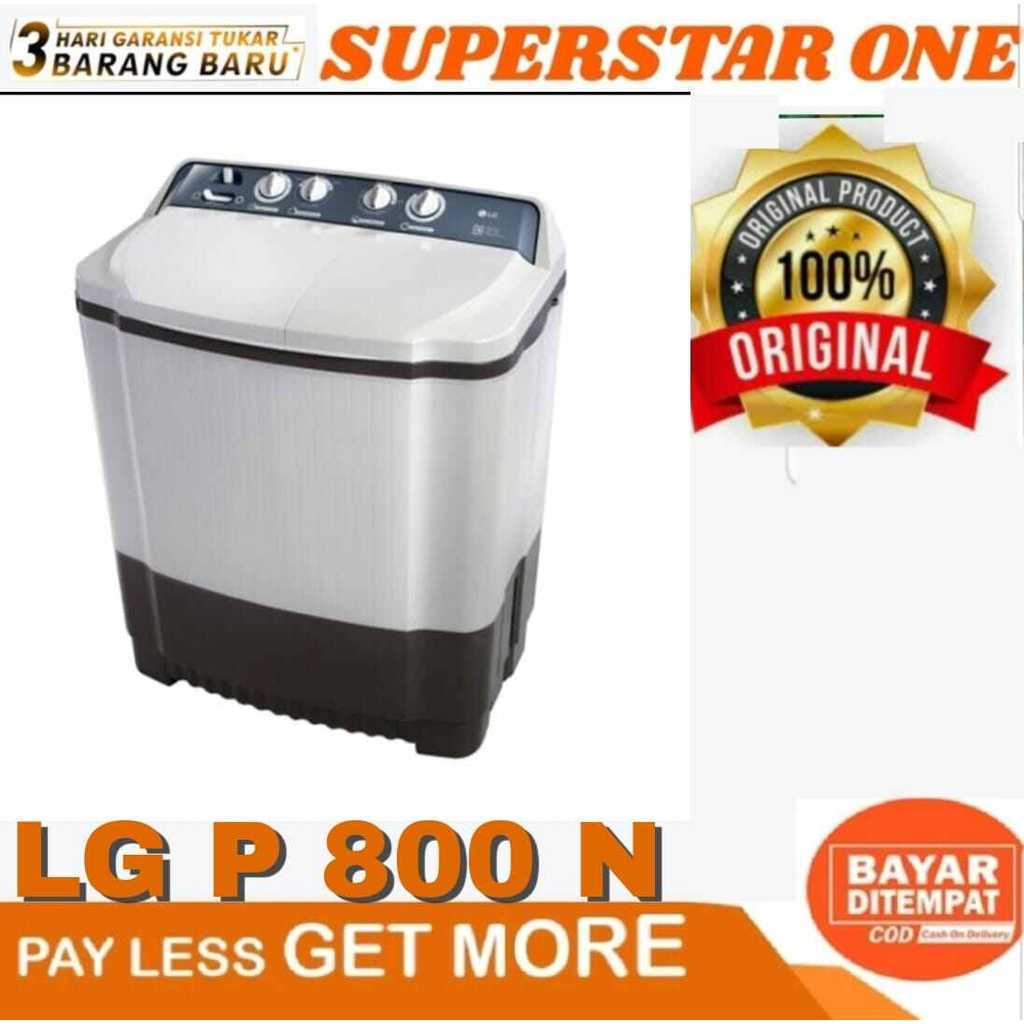 PROMO SALE LG Mesin Cuci 2 Tabung 8kg LG P 800 N