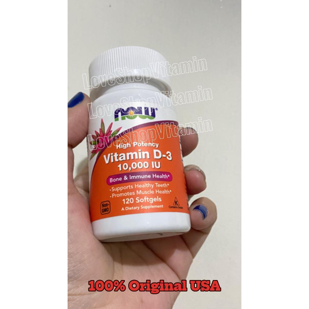 NOW D3 50000IU 10000iu 5000iu 2000iu 1000iu D3 K2 100% ORIGINAL USA  | LOVESHOP VITAMIN