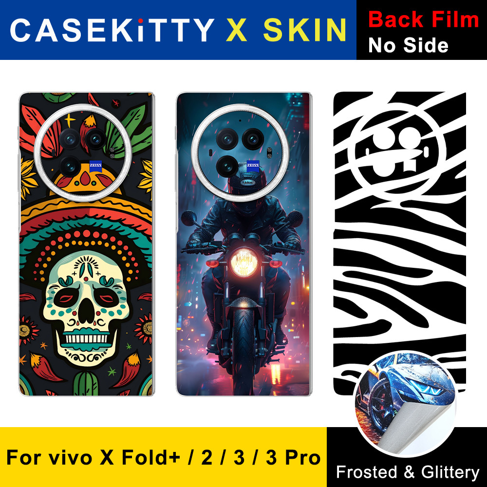 Zafeerskin CASEKiTTY Skin For vivo X Fold 3 Pro Sticker Fold 3 Back Film Fold 2 Plus Protective Deca