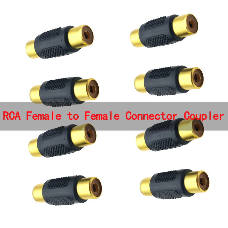 42040PCS RCA Female to Female Connector Coupler  Auo Video Extender for CCTV & AV Systems