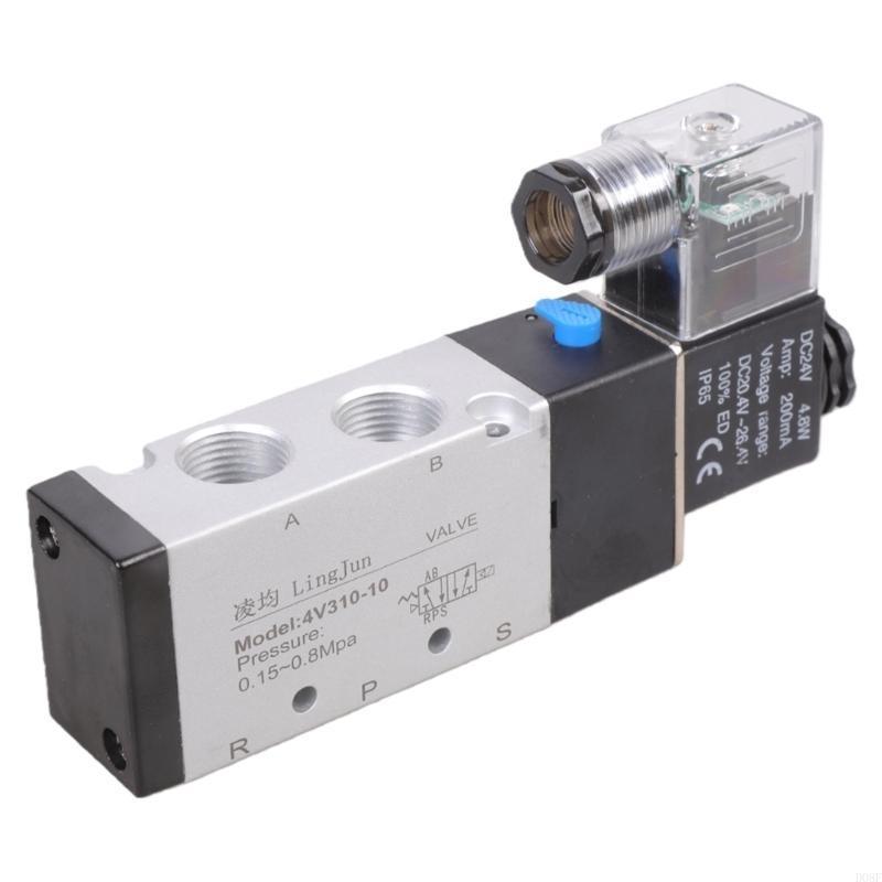 Pneumatic Electric Solenoid 5 Way 2 Position Control Air Solenoid