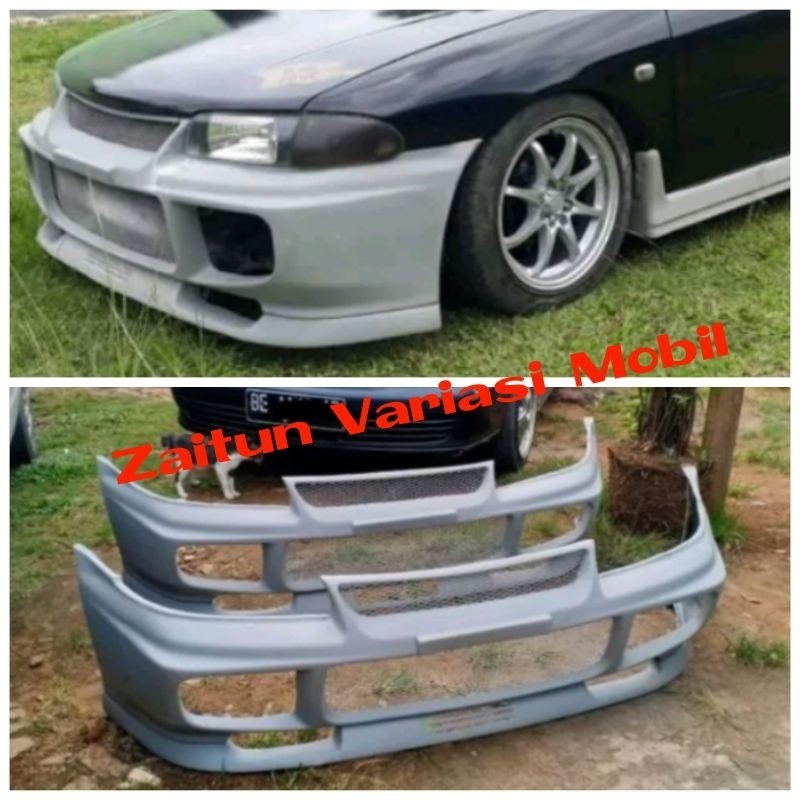 bodykit full bumper depan bemper lancer evo 3 mentah fiber