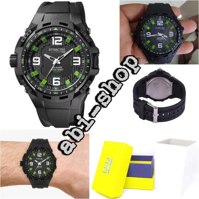 Jam Tangan Pria QQ Q&Q QnQ Attractive DA70J Original DA70