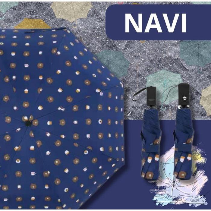 Payung Lipat Anti UV Motif Beruang 3D - Kuning