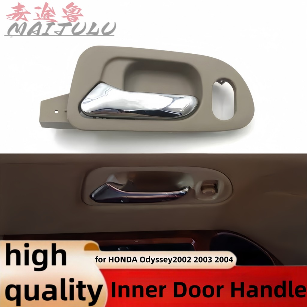 Handle Pintu Interior Mobil Berlapis Krom Warna Beige untuk HONDA Odyssey 2002 2003 2004 RA6 Handle 