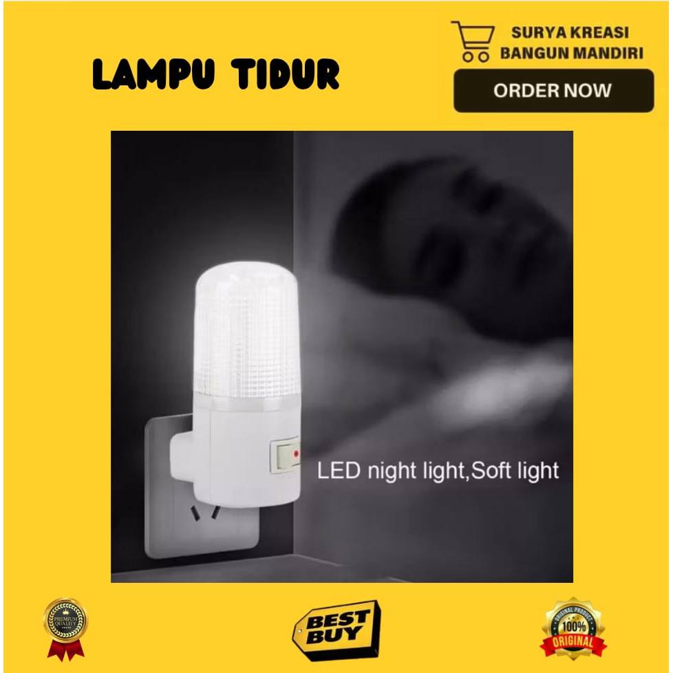 LAMPU TIDUR -  LAMPU TIDUR LED - LAMPU TIDUR COLOK - LAMPU TIDUR HEMAT LISTRIK