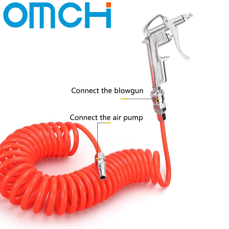 High Pressure Cleaning Gun C/EU Type Tube 8*5mm Retractable Hose Pu Compressor Air Hose Air Dust Col