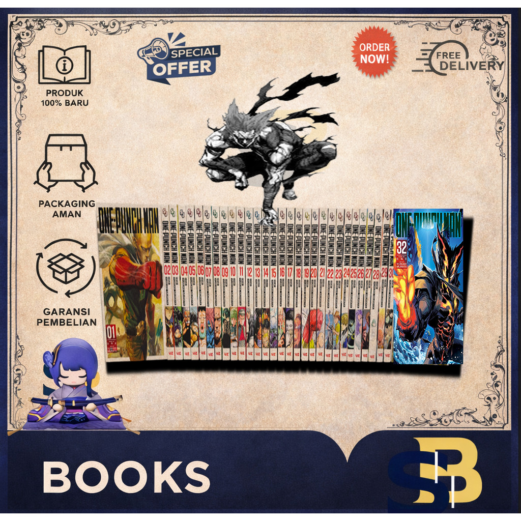 Komik One-Punch Man Volume (1-30) (English) - Stakee