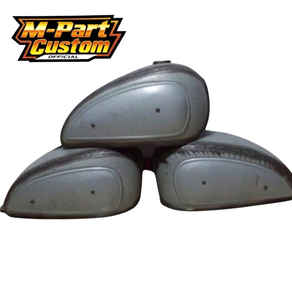 TANGKI MOTOR TANGKI CUSTOM SCRAMBLER BAHAN MENTAH DUCATI    PNP TIGER MEGAPRO BYSON SCORPIO GL
