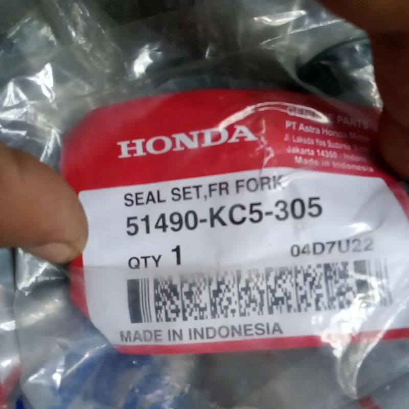 Seal Shock Depan Honda Tiger Original AHM