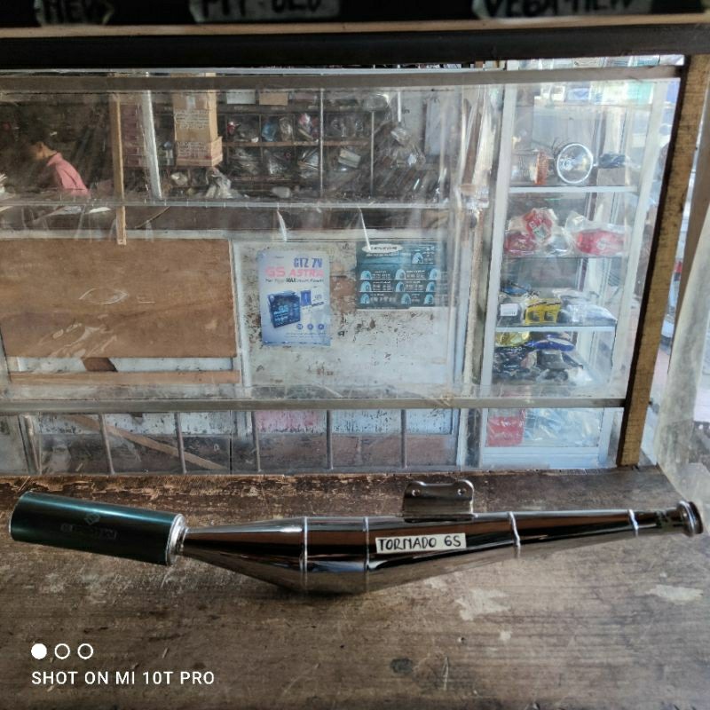 Knalpot Suzuki Tornado GS Chrome Original Suzuki