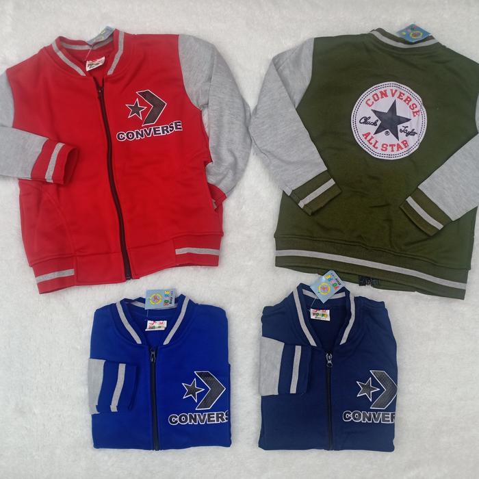 sweater anak converse / jaket converse anak / jaket baseball anak - 8-9th