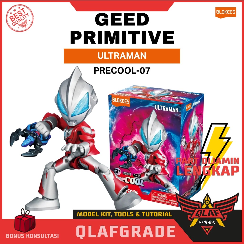 Blokees Geed Primitive ULTRAMAN preCOOL-07 - model kit action figure mainan robot