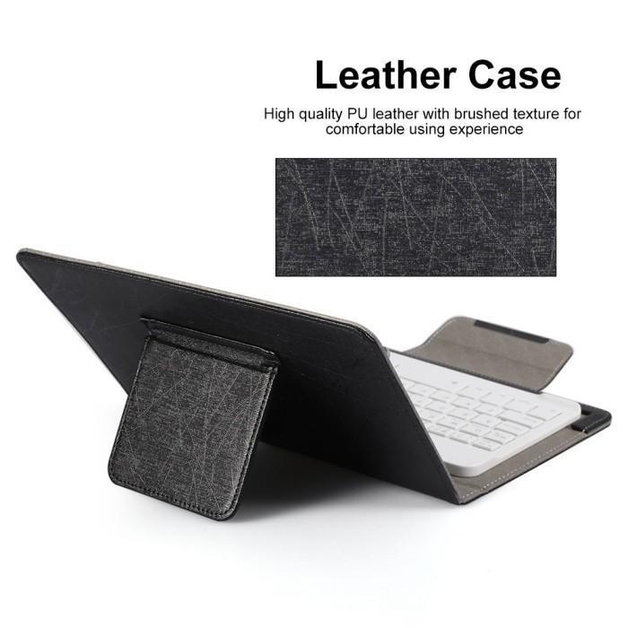 Olike Edu Tab E3 10 Inch 2021 Keyboard + Case Leather Flipcase Casing Cover Tablet Wireless Nirkabel