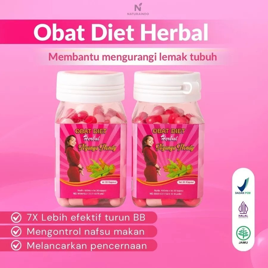 Nyonya Hendy Herbal Pelangsing Badan | Obat Diet Dan Detox Isi 30 Kapsul