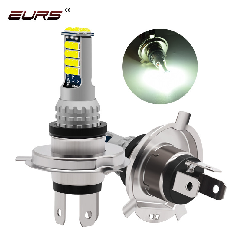 2pcs H4 LED Dual Color Car Lights H8 H9 H11 H7 H3 H1 HB3 HB4 LED Headlight Bulb Car Fog Lamp DRL Whi