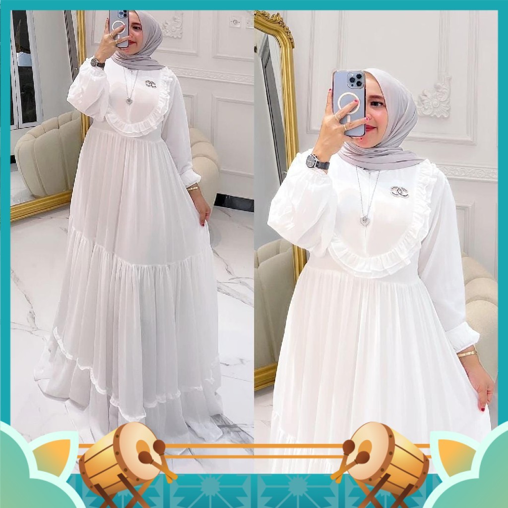 Fashion Muslim Kekinian / GAMIS POLOS REMPEL WANITA BUSUI SIMPEL GAMIS CRINKLE MUSLIM TERLARIS