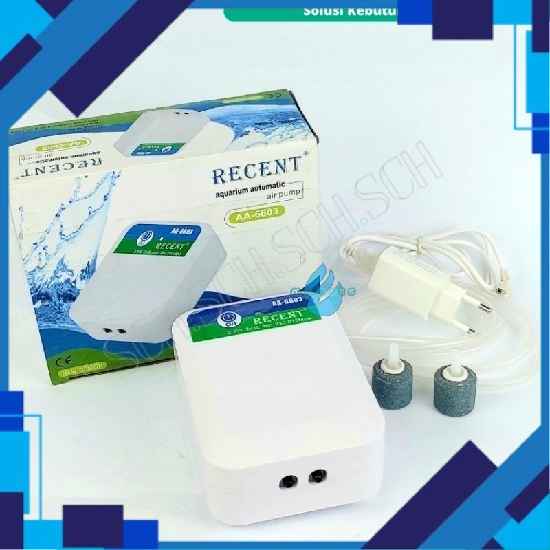 AIRPUMP AQUARIUM USB AERATOR AQUARIUM AC/DC RECENT 6603