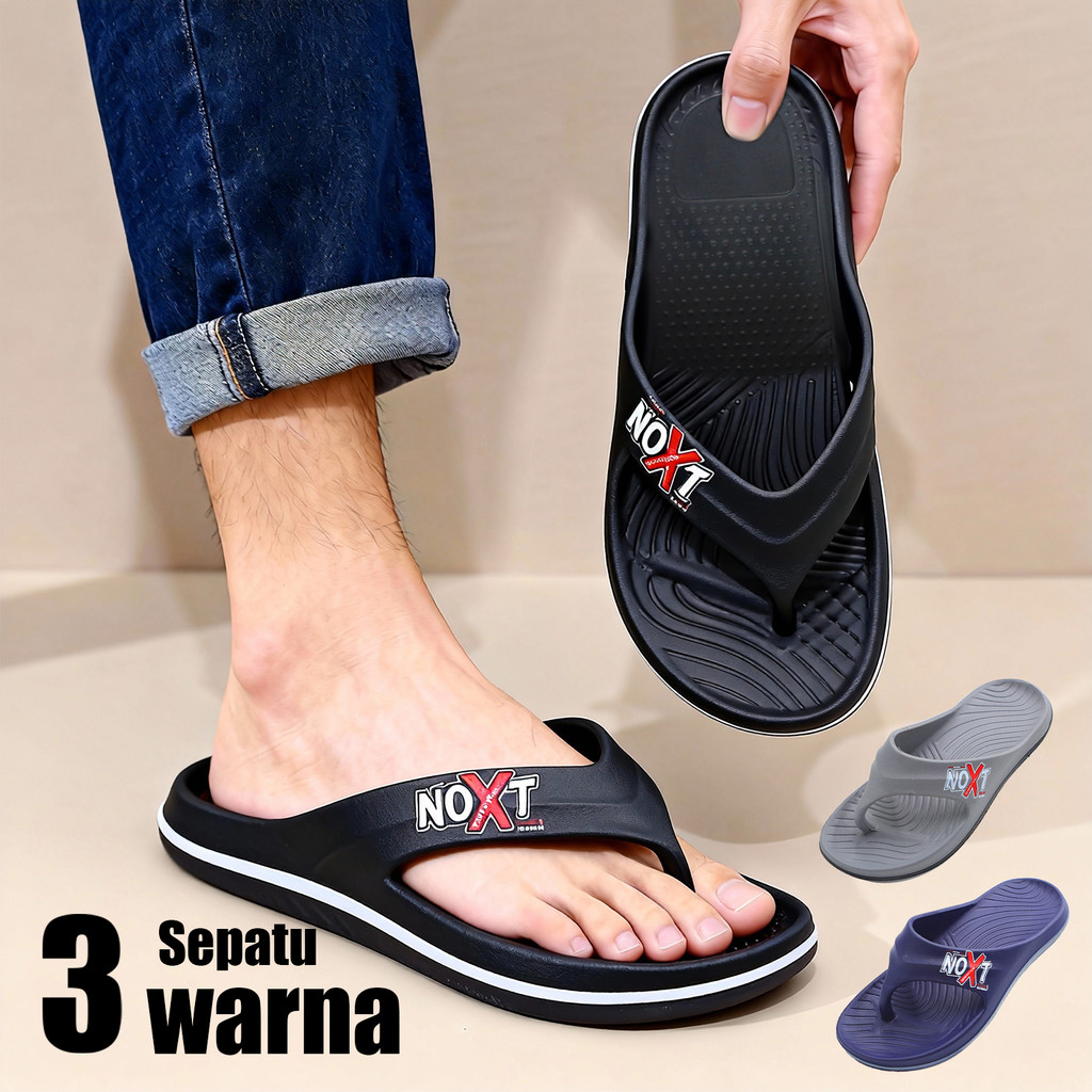 Inkayni Sandal Jepit Pria Anti Slip Dan Anti Licin Sepatu Sandal Pria Slop Karet Empuk Sandal Jepit 