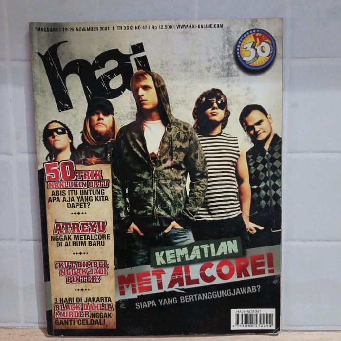 majalah Hai 19 November 2007  METALCORE BLACK DAHLIA MURDER