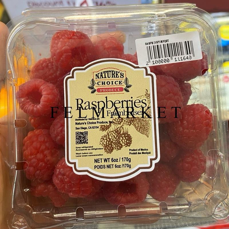 Buah Raspberry Import Usa Fresh / Buah Raspberry / 170 gr