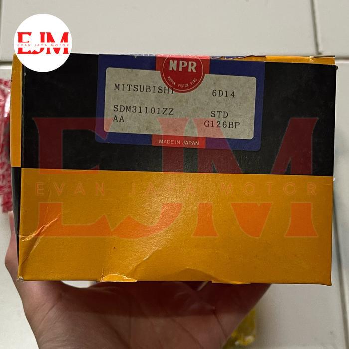 RING PISTON / RING SEHER MITSUBISHI 6D14 NPR JAPAN STD BERMUTU