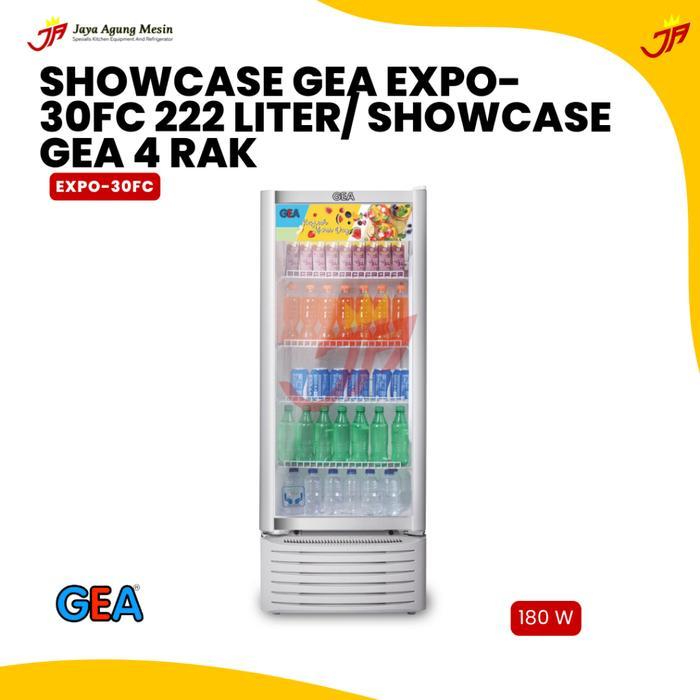 GEA EXPO-30FC Showcase 222 Liter Silver MURAH