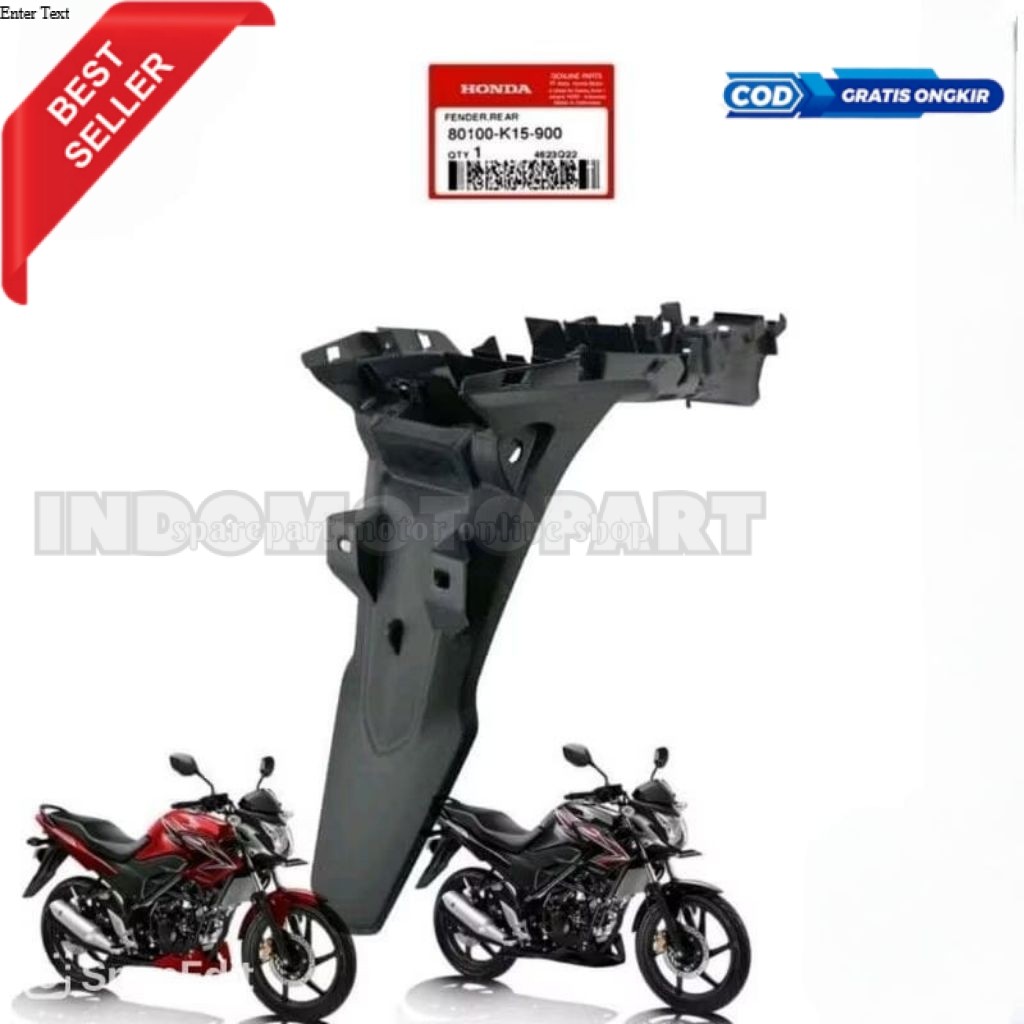 80100-K15-900 Spakbor Slebor Belakang Cover Fender Rear Fender rr Cb 150R Lama Cb 150 Old Original