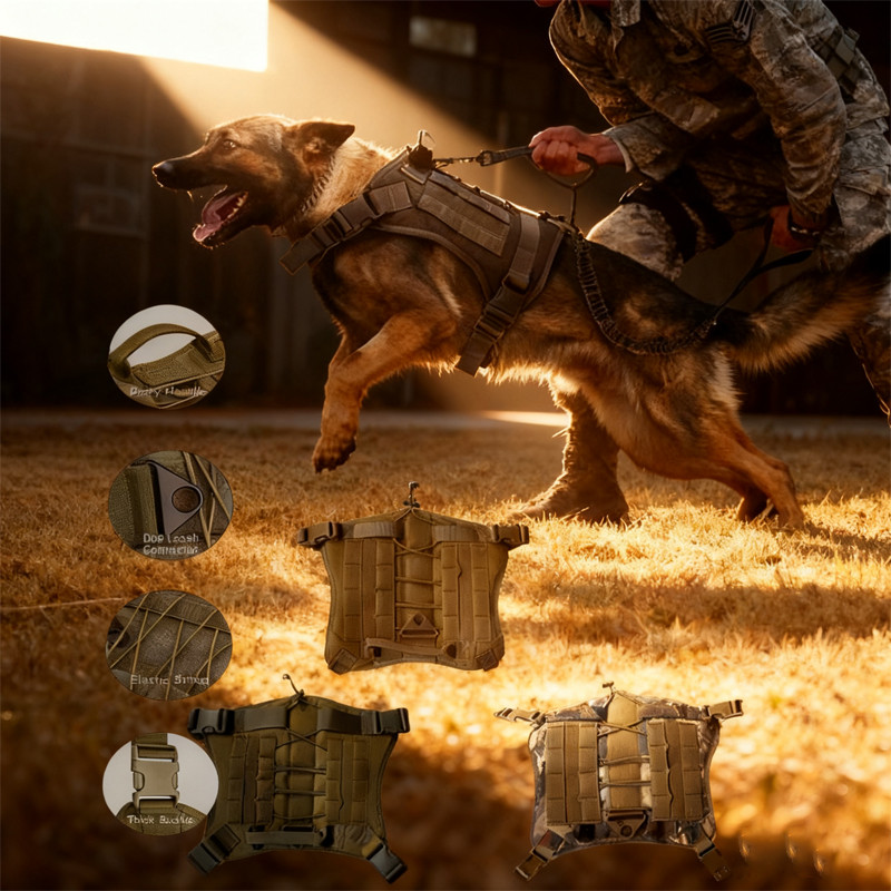 Tactical Dog Harness Military Training Tactical Dog Harness Military  Adjustable Vest Pet Training S