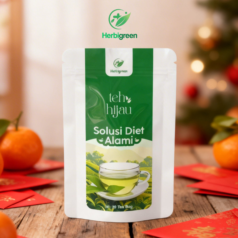 Herbigreen Pelangsing Teh alami/Teh Detox/Slimming tea alami/ slimming tea/ Pelangsing BPOM HALAL | 