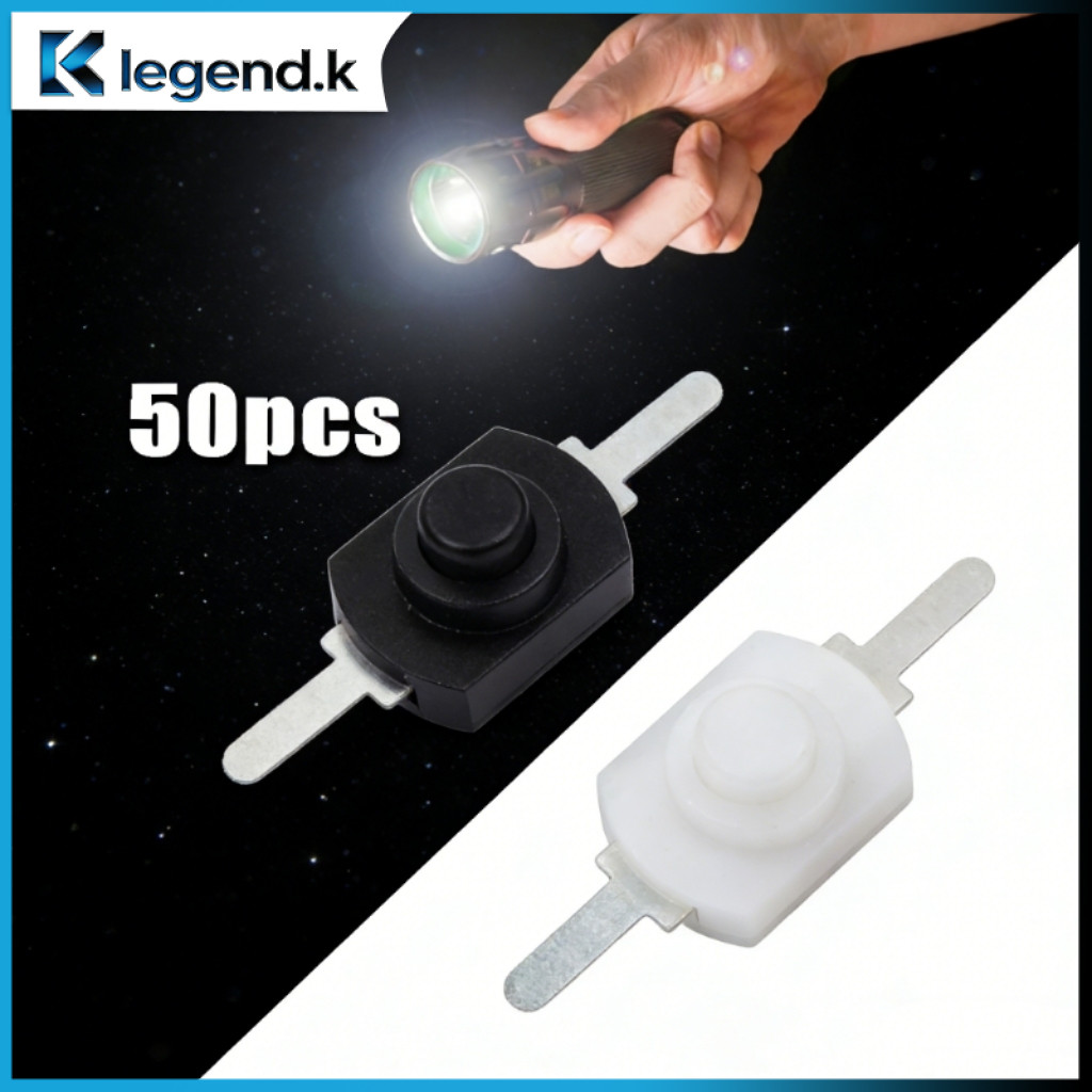 Push Button Switch Self Locking On Off / Saklar Senter Kecil Toggle 2 Kaki 30V 1A Waterproof