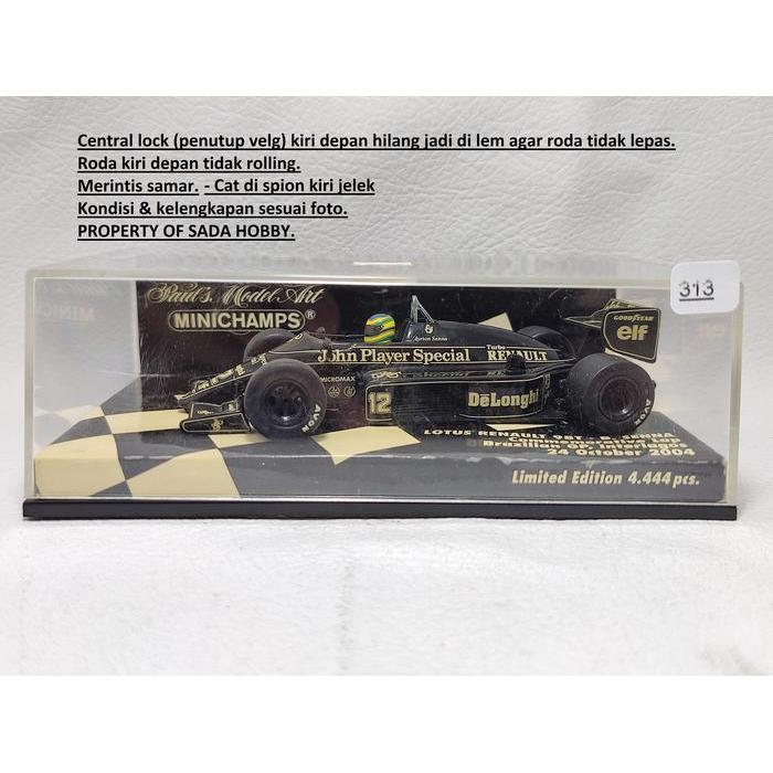 Skala1/43 Formula One F1 Lotus Renault 98T Ayrton Senna John Player Special Commemorative Lap 2004 B